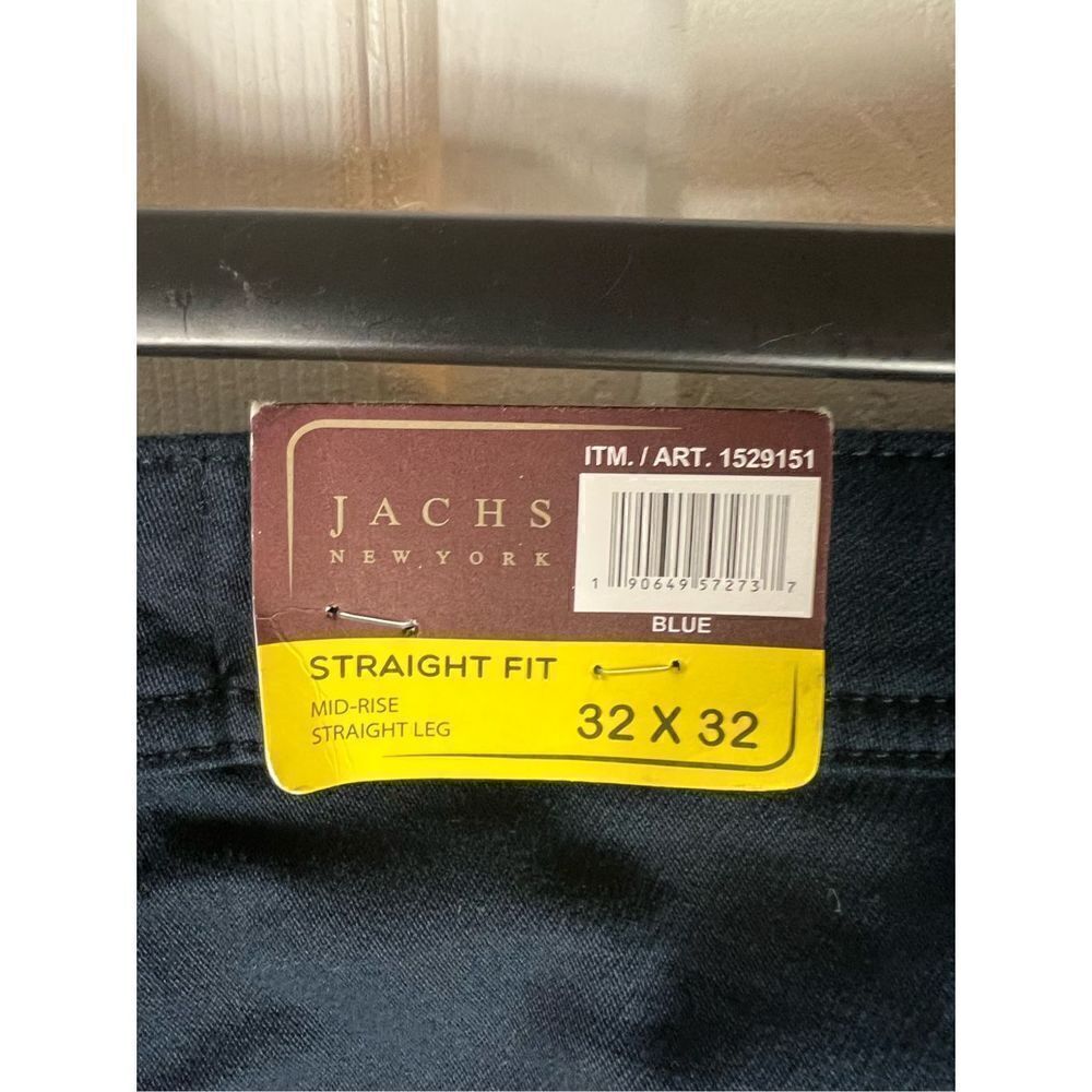 NWT Jachs NY Mens 5 Pocket Navy Jeans Size 32/32 - Picture 3 of 4